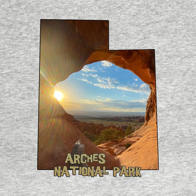 Utah Outline (Arches National Park - Partition Arch) by gorff